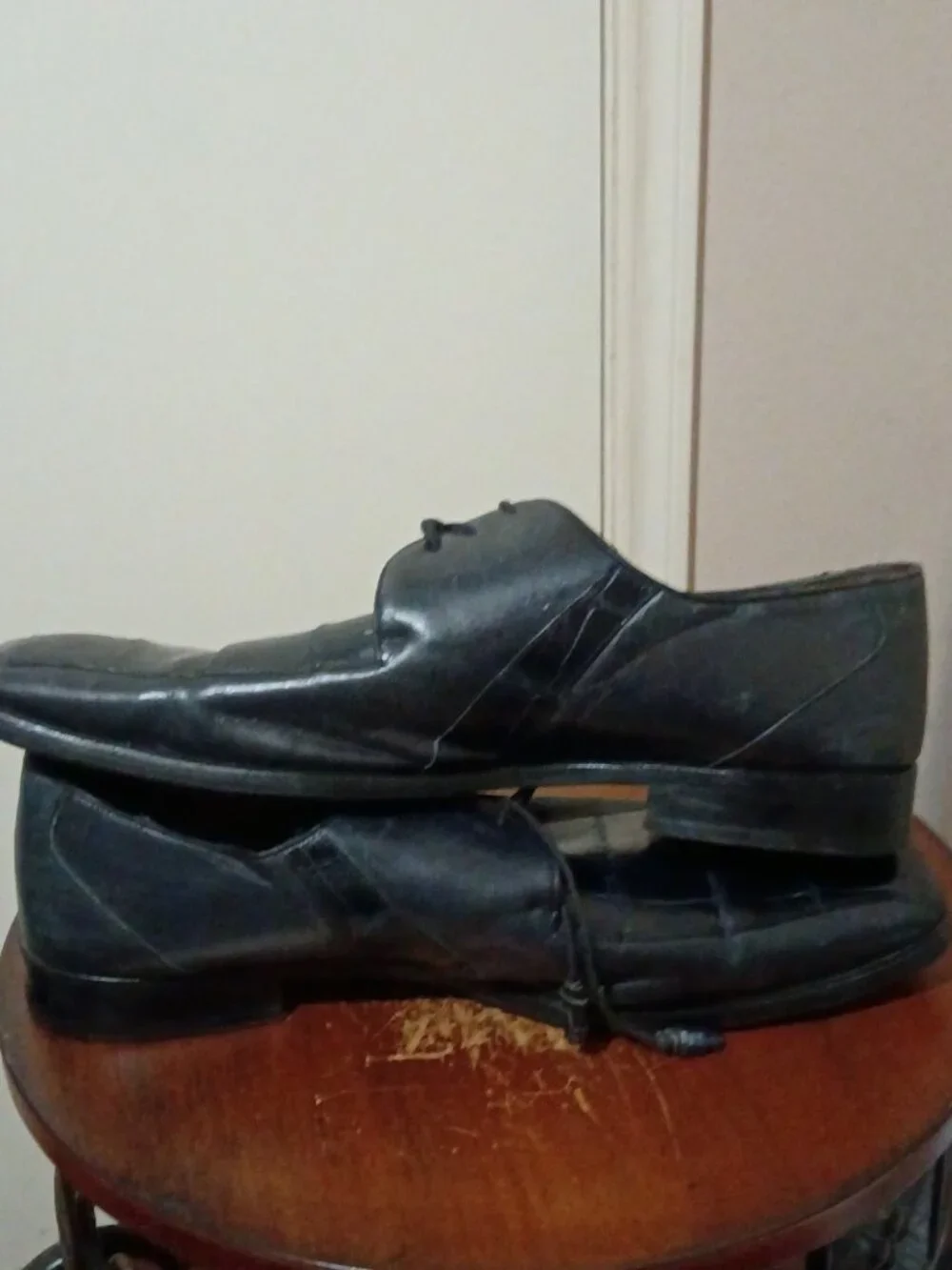 Mezlan Giovanni Black Leather Square Toe Oxford Men’s Dress Shoes Size 13B